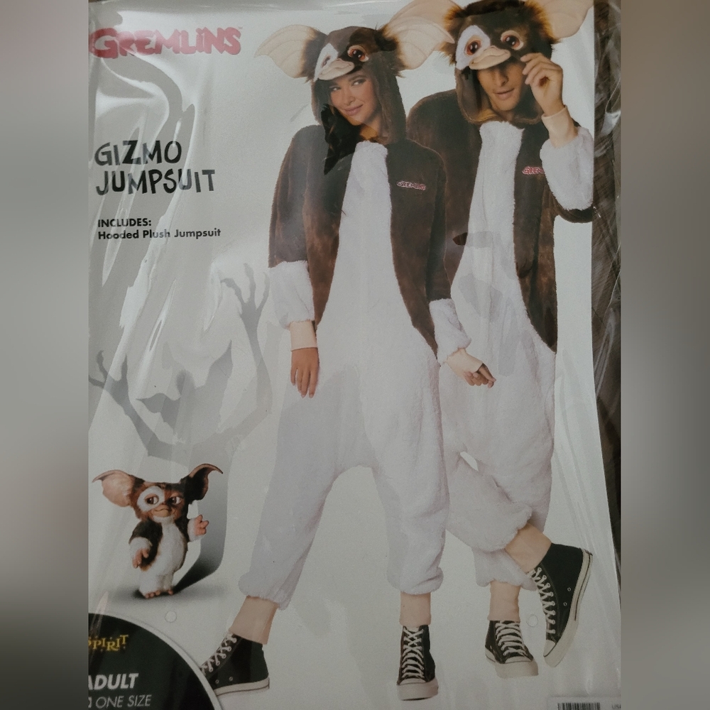 Gizmo jumpsuit onesie pajama costume Christmas Halloween adult unisex